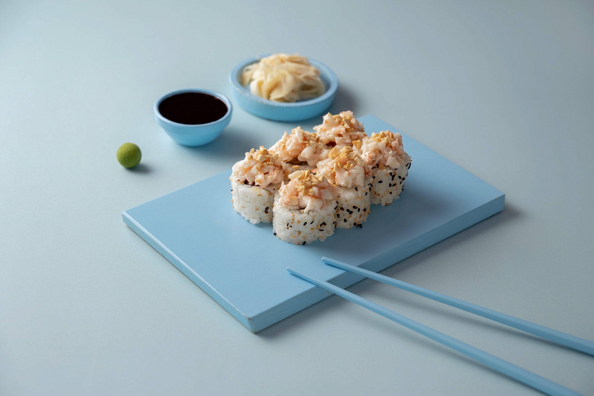 Тартар ролл с креветкой