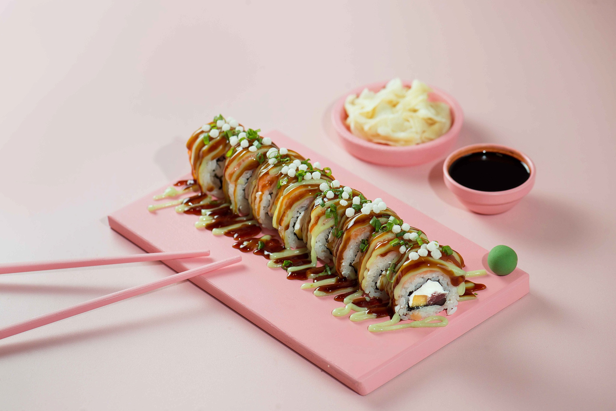 Well Roll с лососем